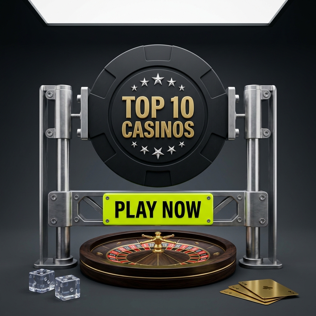 Hocirt casino chip stand with Play Now — free social gaming